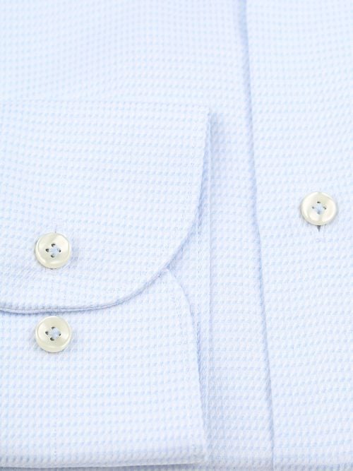 Profuomo Dobby Mouliné Shirt Print Light Blue Product / Detail