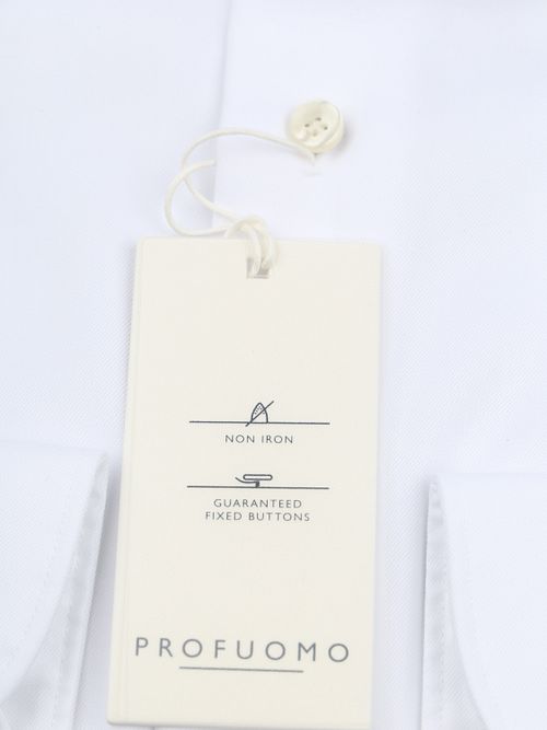 Profuomo Twill Hemd Weiß Product / Detail