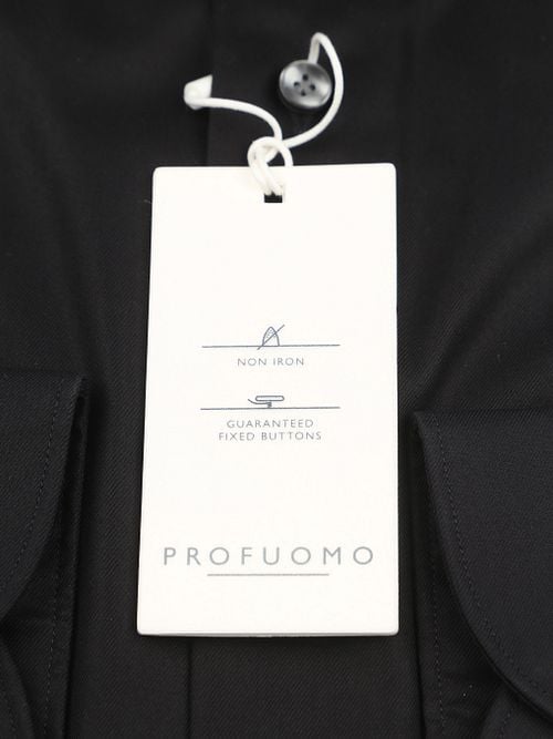 Profuomo Twill Hemd Zwart Product / Detail