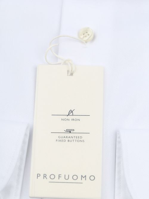 Profuomo Twill Overhemd Wit Product / Detail