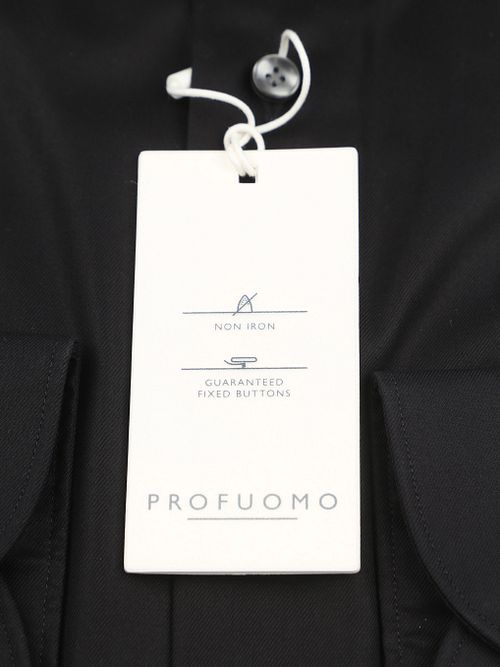 Profuomo Twill Shirt Black Product / Detail