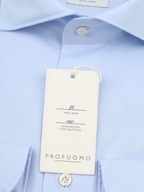 Profuomo Twill Shirt Light Blue Product / Detail