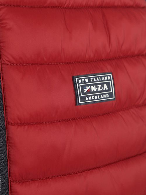 NZA Bodywarmer Hooded Puffer Cherry Red Product / Detail