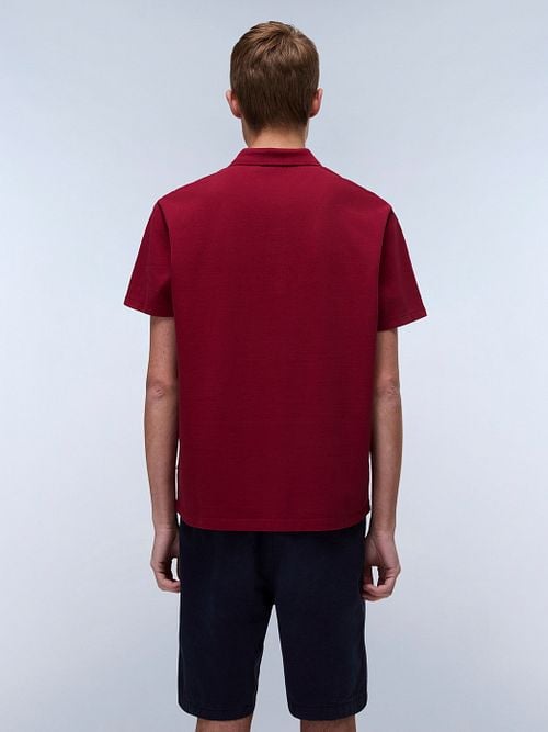 Napapijri Ealis Polo Shirt Red Model / Achterkant