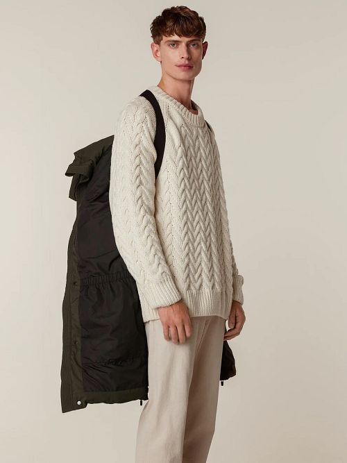 Reset King's Cross Jacket Brown Model / Detail