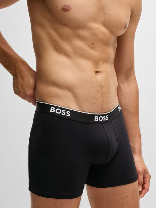 BOSS Shorts Power 3er-Pack Schwarz 001 Model / Voorkant