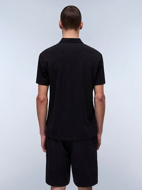 Napapijri Ealis Poloshirt Schwarz Model / Achterkant