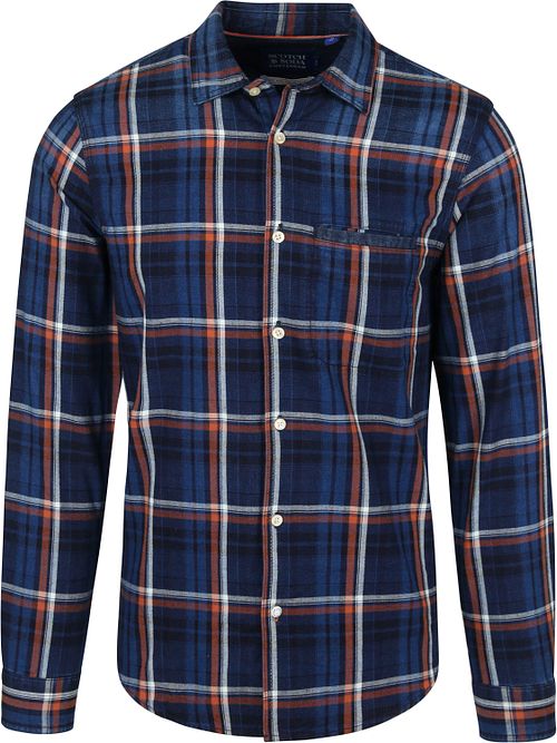 Scotch and Soda Hemd Blau Kariert Product