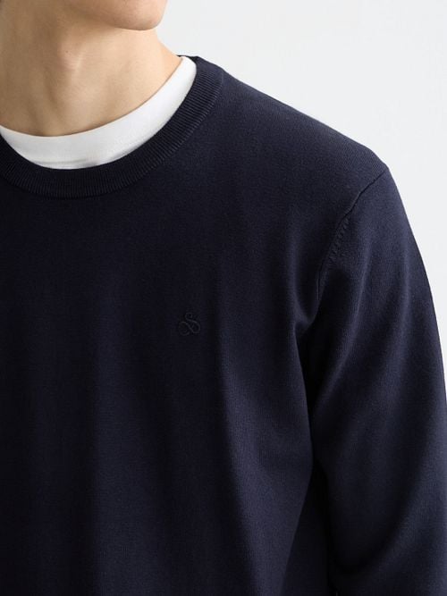 Scotch and Soda Core Pullover Navy Model / Detail