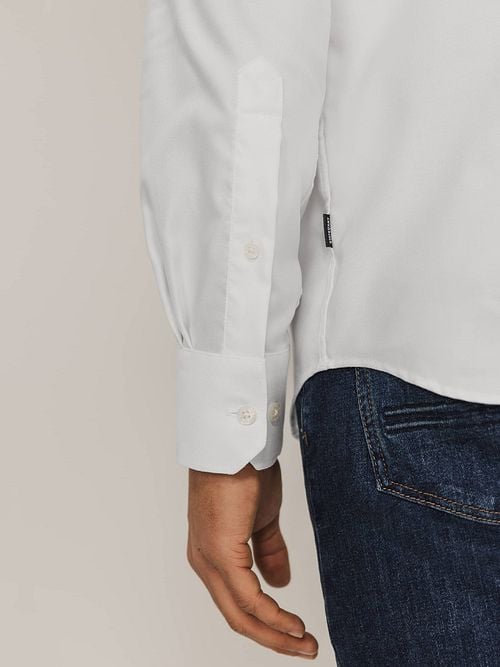 State Of Art Essentials Oxford Overhemd Wit Model / Detail