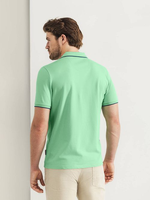 State of Art Poloshirt Piqué Vert Clair Model / Achterkant