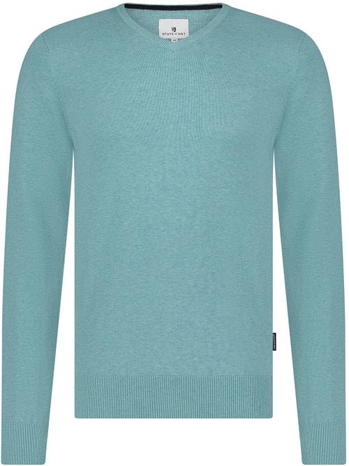 State Of Art Trui V-Hals Azuurblauw Product