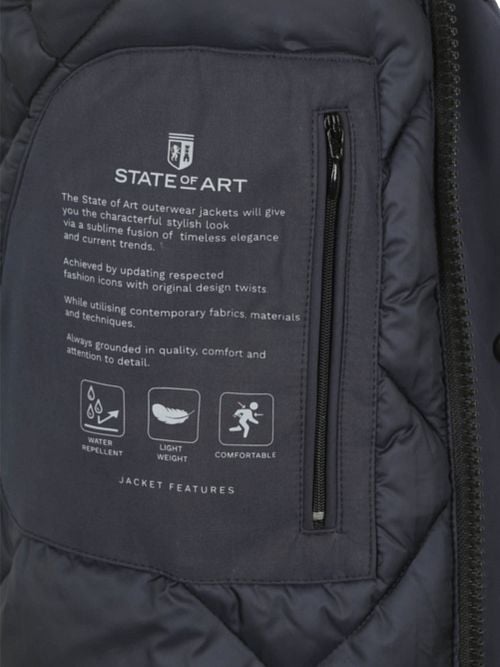 State Of Art Winter Coat Navy