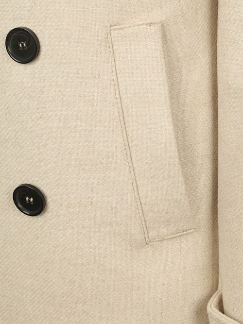 Suitable Coat Caban Wol Blend Ecru Product / Detail