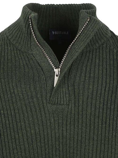 Suitable Mou Half Zip Pullover Dark Green Product / Detail