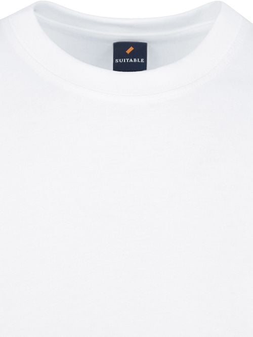 Suitable Obra T-Shirt Hoher Rundhalsausschnitt Weiß 6-Pack Product / Detail