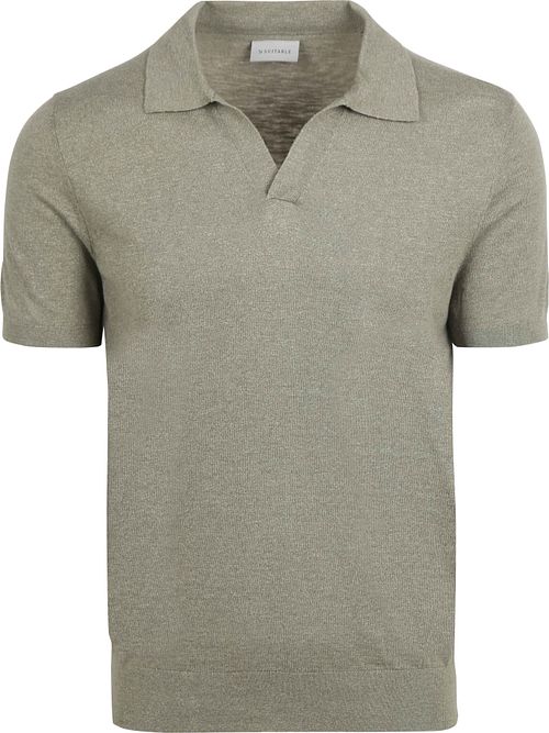 Suitable Polo De Lin Riva Vert Product