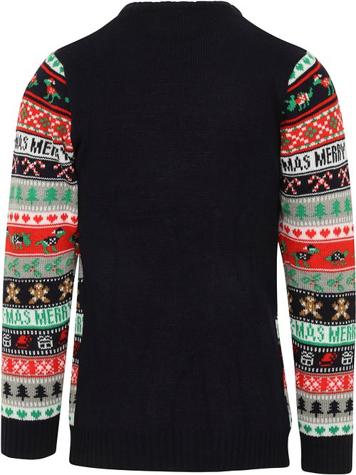Suitable Pull de Noël Multicolore Bleu Lumières Product / Achterkant
