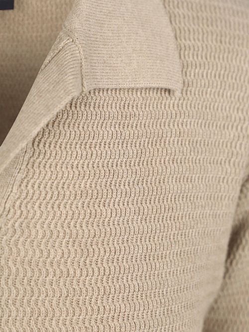 Suitable Pullover Riva Structure Melange Sand Product / Detail