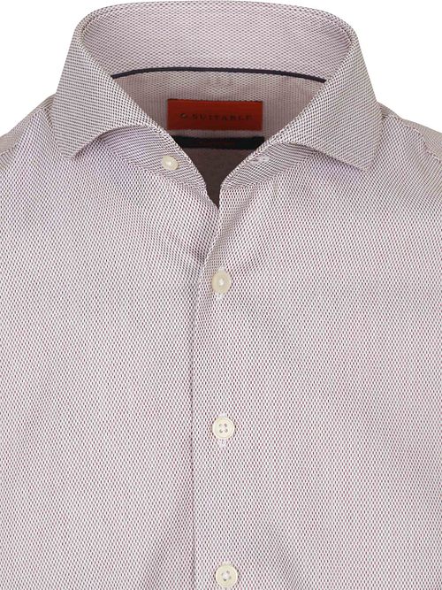 Suitable Shirt Jacquard Luxe Red