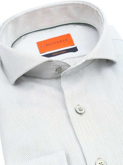 Suitable Shirt Jacquard Luxe Green