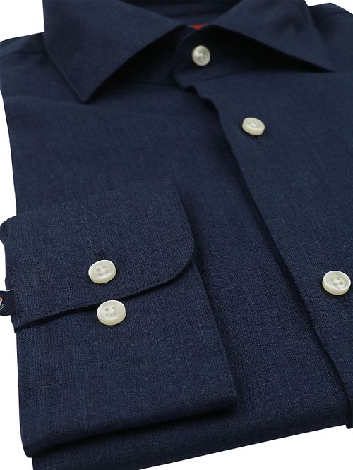 Suitable Shirt Linen Navy Product / Detail