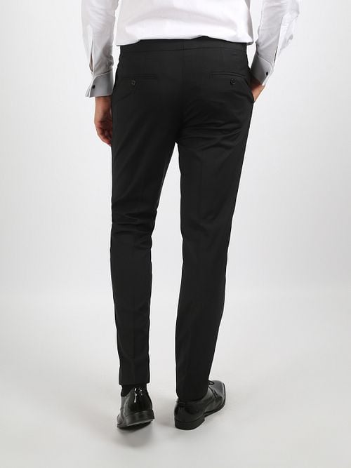 Gala Herrenhose Schwarz - Model Hudson Model / Achterkant