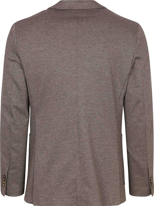 Suitable Sports Jacket Fame Pied de Poule Brown Product / Achterkant