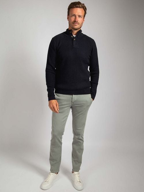 Suitable Pullover Camock Navy Model / Voorkant