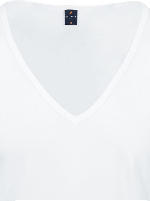 Suitable Vitaru T-Shirt Tiefer V-Ausschnitt Weiß 6-Pack Product / Detail
