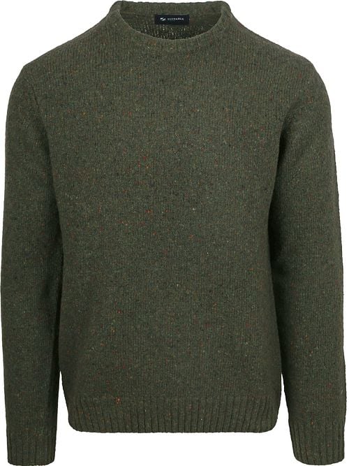 Suitable Trui Tweed Wol Blend Groen Product