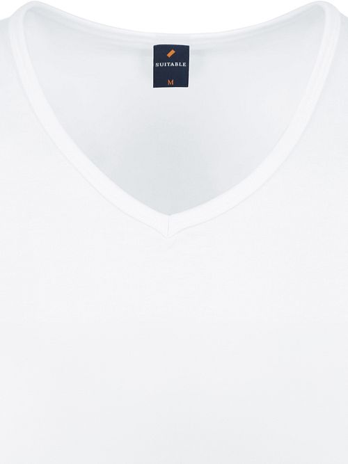 Suitable Vita T-Shirt Col En V Blanc Lot de 6 Product / Detail