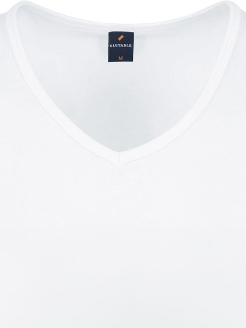 Suitable Vita T-Shirt V-Neck White 6-Pack Product / Detail