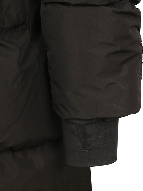 Superdry Lange Pufferjas Hooded Zwart