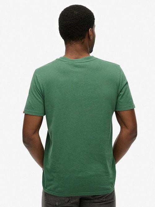 Superdry Tee Relaxed Green Model / Achterkant