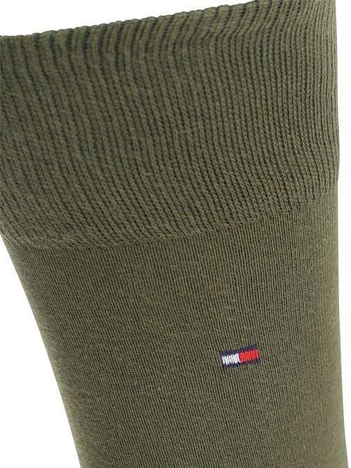 Tommy Hilfiger Chaussettes Classique Lot de 2 paires Vert Noir