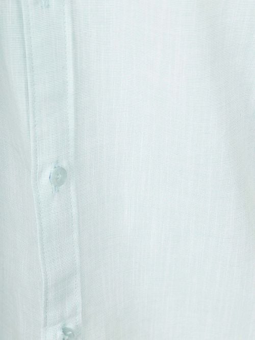 Suitable Short Sleeves Chemise Cotton Slub Vert Clair Product / Detail