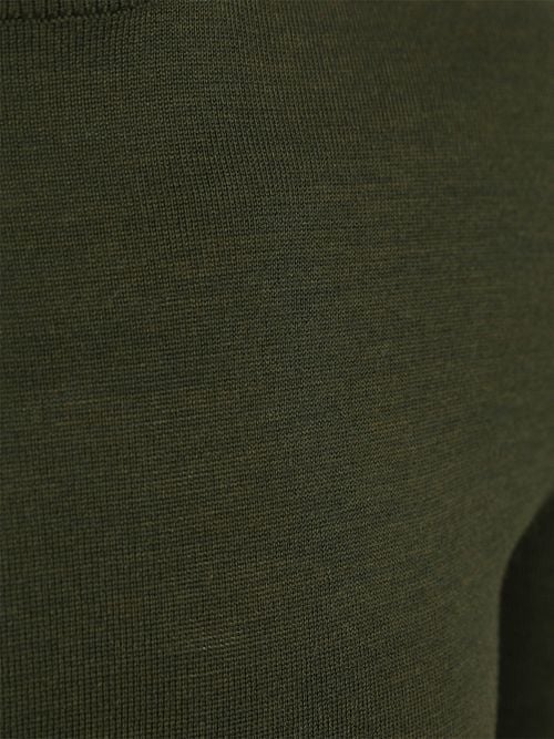 Suitable Pull Laine Mérino Vert Military