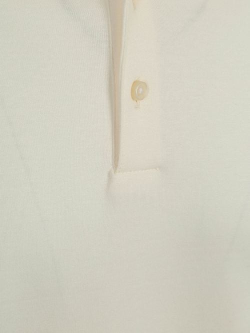 Desoto Longsleeve Poloshirt Essential Off White Product / Detail