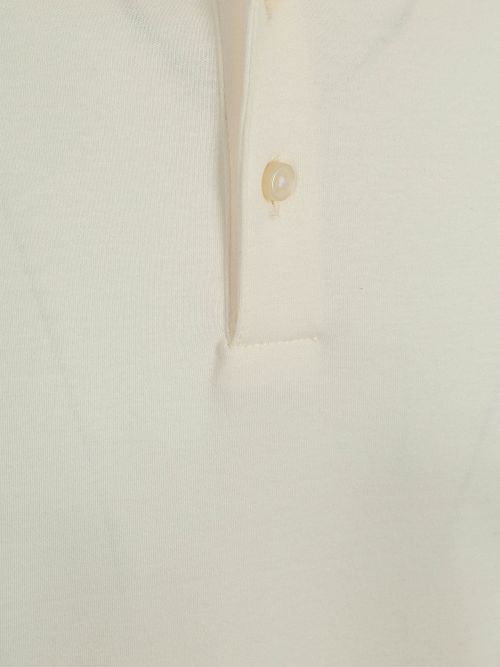 Desoto Longsleeve Poloshirt Essential Off White Product / Detail