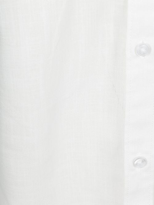 Suitable Short Sleeves Shirt Cotton Slub White Product / Detail