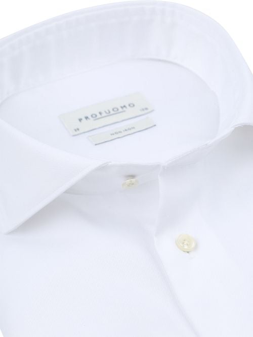 Profuomo Twill Shirt White Product / Detail