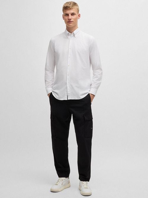 BOSS Rickert Shirt White Model / Voorkant
