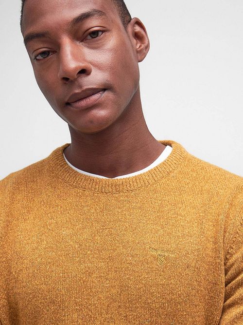 Barbour Tisbury Pullover Yellow Model / Detail