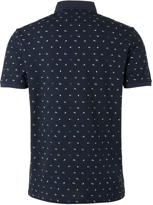 No Excess Polo Print Dark Blue Product / Achterkant