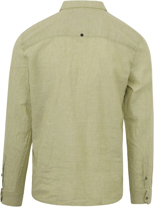No Excess Shirt Linen Green Product / Achterkant