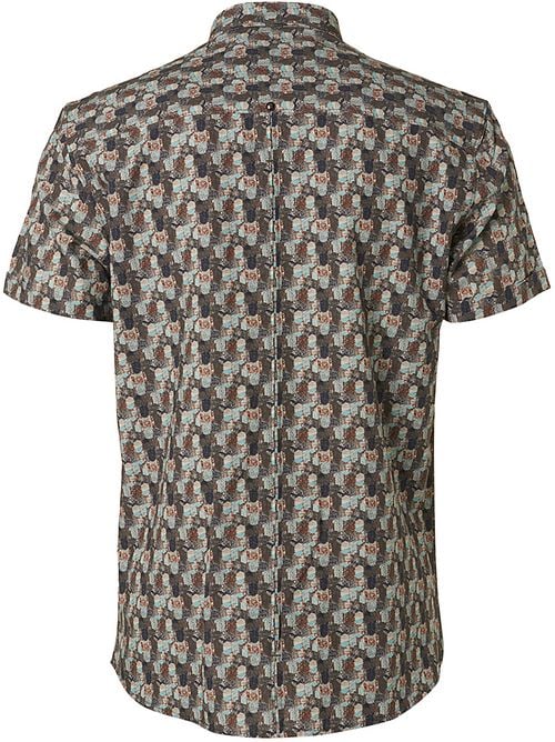 No Excess Short Sleeve Shirt Print Green Product / Achterkant