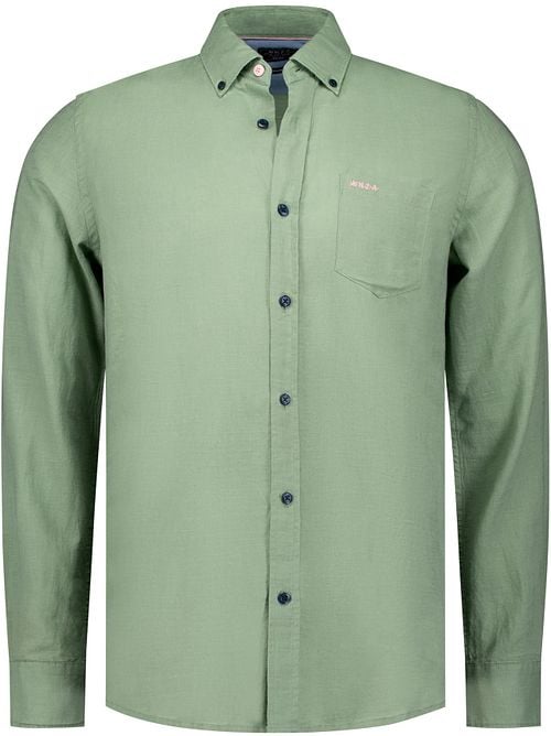 NZA Shirt Clayton Leinen Blend Classic Army Product