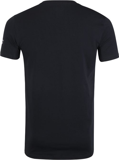 PME Legend Basic T-Shirt 2er Pack V-Ausschnitt Schwarz Product / Achterkant