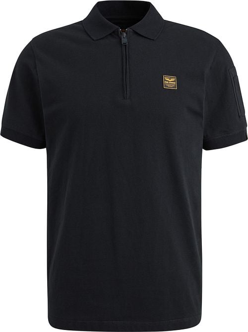 PME Legend Half-Zip Polo Shirt Piqué Interlock Navy Product